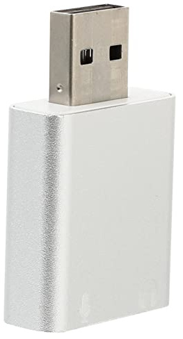 Angoily Adaptateur Audio USB Externe avec Jack Microphone Et Casque Compacte pour Ordinateurs Portables Et Pc