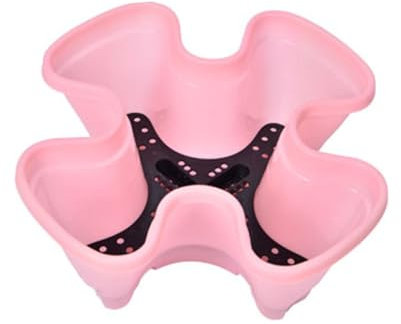 MIAOXIAO Pflanzturm mit stapelbaren Pflanzgefäßen, vertikaler Garten für Gemüse, Erdbeeren, Kräuter und Blumen, geeignet für innen und draußen,Rosa,4 Petal 5 Piece Set