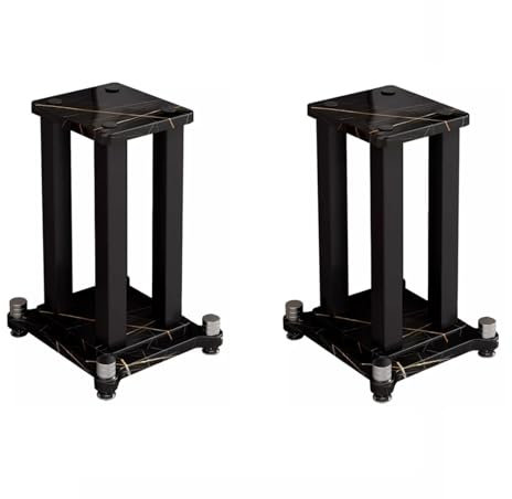 Pie para Altavoz Soporte de Altavoz Soporte de Audio 6,5 Pulgadas 8 Pulgadas 10 Pulgadas 12 Pulgadas Estudio de Cine en casa Metal Madera Clavo Amortiguador Soportes de Altavoz(30 * 35 * 80)
