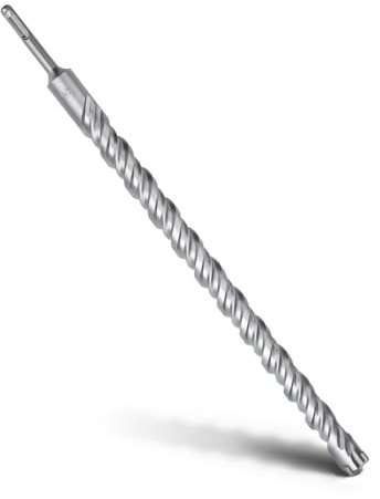 MOXPIFY Broca SDS Plus 28 x 460 mm, broca para hormigón con 4 cuchillas de carburo y hélice doble, martillo perforador para hormigón, piedra, piedra natural