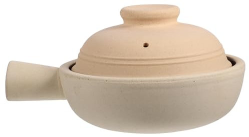 COLLBATH Materiale Stabile Impermeabile Pentola Di Terracotta Naturale Per Cucinare Pentola Per Zuppa Con Manico Singolo Per La Famiglia E Gli Amici
