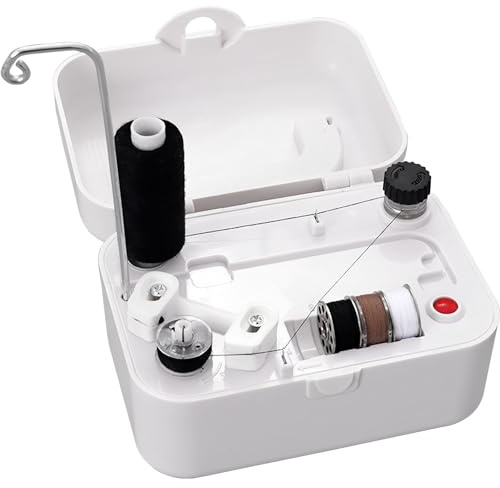 Avvolgitore elettrico per bobine automatico per macchine da cucire USB/batteria Avvolgitore portatile con supporto in filo metallico Macchina per avvolgimento bobina elettrica domestica per progetti