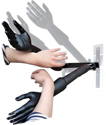 XMWOEIX Wing Chun Holzpuppe, günstiger Kung Fu Wing Chun Trainingsständer, tragbarer Wing Tsun Dummy Trainer für Push Hand Kung Fu, Wandmontage, Ausrüstung für Schlagtechniken