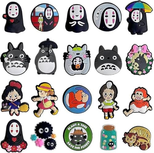Ceeyoll 20 Stück Schuh Charms, Crocs Anstecker, Schuhanstecker Anstecker, Cartoon Schuhdekoration, Cool Anime Schuh Dekoration, Perfekt Als Schuhdekoration Oder Als Kindergeburtstagsgeschenk