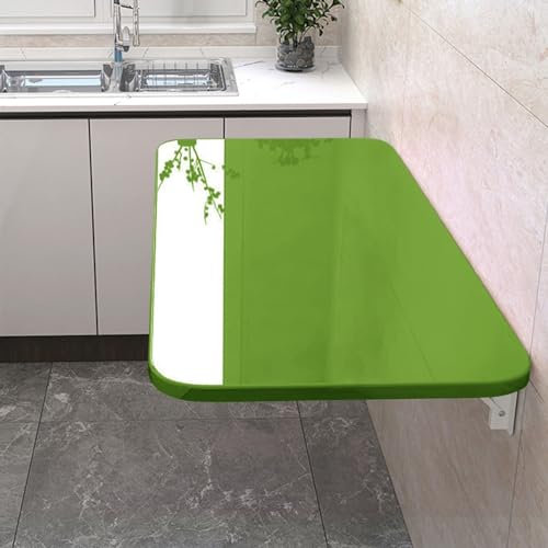 Wall mounted Folding Table Drop Leaf Table Foldable Workbench Foldable Floating Desk Folding Hanging Table Floating Table Small Dining Table Foldable Table Home Office Bar (Color)
