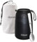 Autsel Food Flask for Cold/Hot Food, 500ml Thermal Soup Flask, Insulated Food Container, Stainless Steel Food Jar with Folding Spoon - Keep 12h Cold & Hot