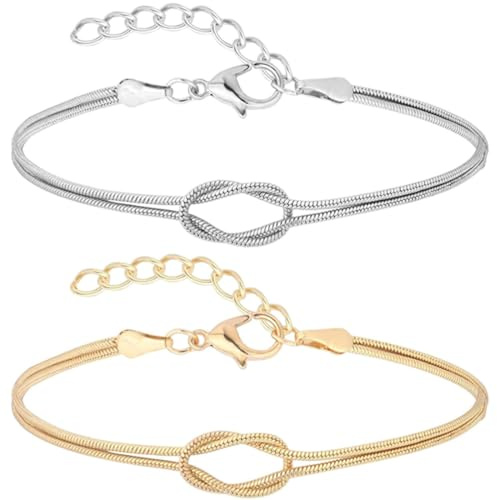 OUDQFCJ Couple bracelet, Bijou de Partenaires, Acier Inoxydable, Cadeau Amour Infini