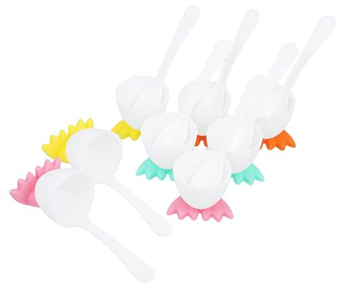 Cabilock Lot De 8 Supports en Plastique Vintage en Forme De Pied Décoration De Comptoir pour Événements Printaniers