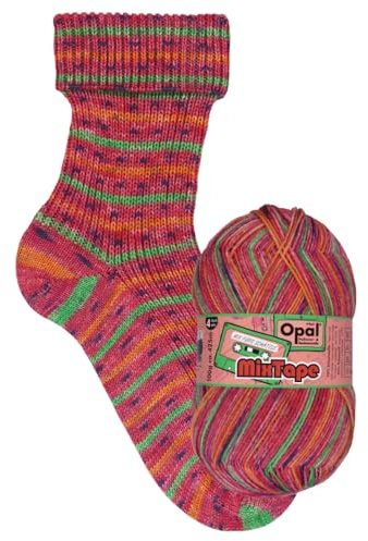 Opal MixTape Strickwolle 4-fach, 75% Schurwolle Superwash, 25% Polyamid, 100g/425m, Maschinenwaschbar (11497 Mix f. Schätzle)