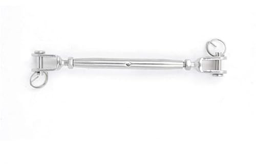 Tendifilo a tenditore con gancio e occhio, 2 pezzi M5-M12 316 acciaio inossidabile ganascia chiusa e tipo ganascia(M8)
