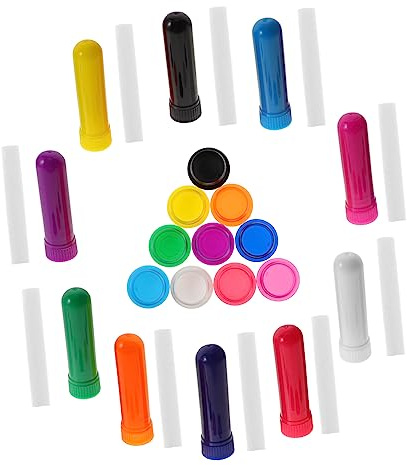 Holibanna 10piezas Inhaladores Aceites Esenciales Pajita Nasal para Botella De Aromaterapia Tubos para De Aceites Esenciales para Aromaterapia Hogar