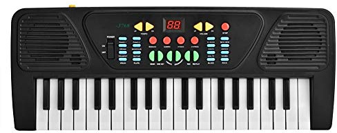 37Key Portable Electric Piano Keyboard Musical Toy for Kids with Microphone Battery Powered Digital Instrument for Beginners Home Play