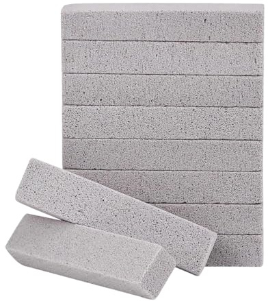 Pumice Stone Nettoyant pour bol de toilette, jupe de piscine, bloc abrasif, 5,91 x 1,38 x 0,91 pouces, Utilitaire de nettoyage très résistant, anti-rayures pour douche, carrelage, baignoire, seam