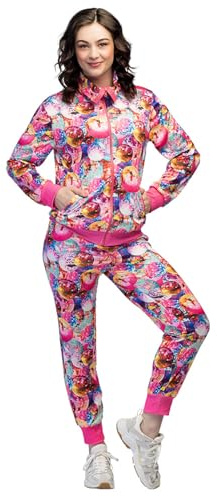 Boland - Kostüm Trainingsanzug für Damen, Discokugel, 80er Jahre Outfit, Jogginganzug für Karneval, Party