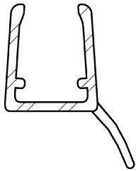 DIWARO. Duschdichtung DD017 | transparent | Länge 1000mm oder 1240mm | Ersatzdichtung für Dusche | für Fünfeckduschen, Viertelkreisduschen (1000mm)