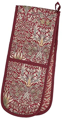 Morris & Co Snakeshead Double Oven Glove - Claret