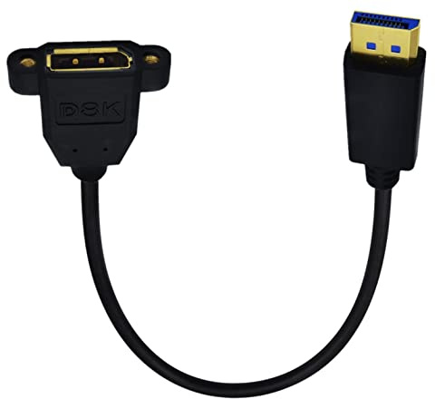 INNOV8 Câble d'extension 8K DisplayPort 1.4 mâle vers femelle 8K à 60 Hz (DP mâle vers DP femelle), Cable Ordinateur – 0,3 m