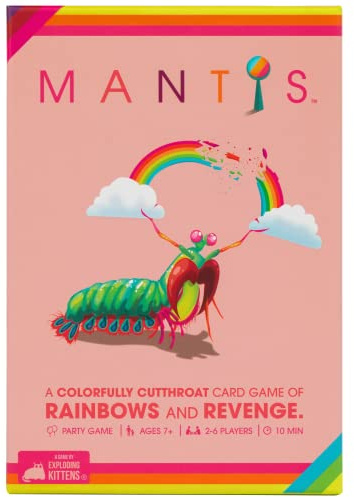 Exploding Kittens - Mantis - 2-6 Players - Ages 7+ - 10 Minutes to Play - Cutthroat Matching Card Game - Ideal for Party, Family Game Night, Kid and Adult