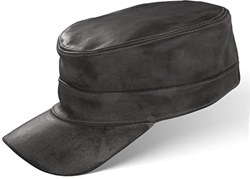 Black Forest Fox Herren Damen Leder Cuba Army Cap Hut Schirmmütze in versch. Farben & Leder