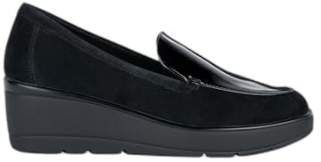Geox Femme D Ilde B Moccasin, Noir, 38 EU