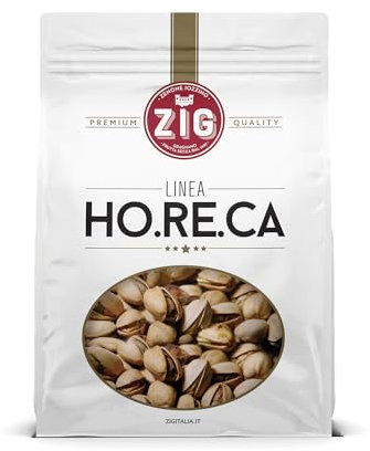 ZIG - HORECA - Pistacchi in guscio tostati senza sale premium USA California 1 Kg