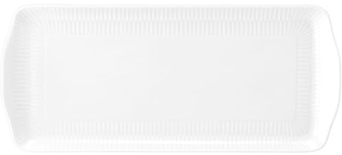 Seltmann Weiden Amina Kuchenplatte eckig 35x15,5 cm rechteckig mit Relie Weiss Weiss [SP] UVP:58,6