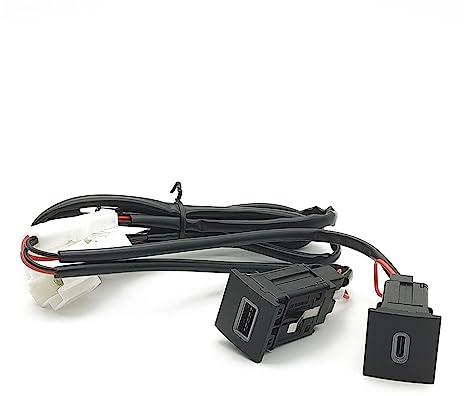 Presa for caricabatteria for auto USB for auto Presa di ricarica USB Adattatore di alimentazione Tipo PD Adatta for VW Adatta for Golf 6 Adatta for Jetta 5 MK5 Adatta for Scirocco 2006 - 2014 ( Color