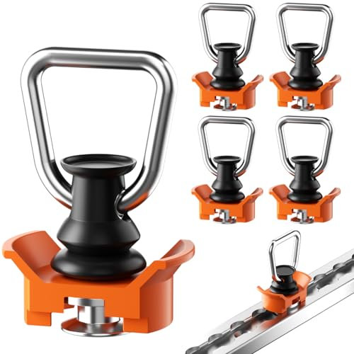 Single Endbeschlag für Airlineschienen 4 Stück Airlineschiene Fitting Airlineschiene Zubehör, Endfitting Zurrschiene Ideales Zubehör für Sicheres Verzurren und Transportieren 1000kg / dan