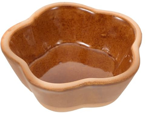 Cabilock Ramekin De Cerámica Para Pudín Creme Brulée Pasteles De Lava Taza Para Natillas En Forma De Flor Plato Para Soufflé Cuenco Para Salsa De Inmersión De Porcelana