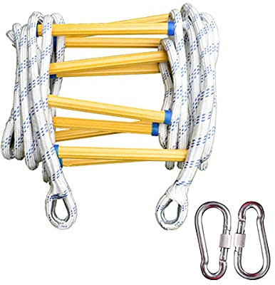 PNAJFUEL Sicherheitsleiter, Strickleiter, Notleiter, Feuerfeste Rettungsleiter 3–20 M, Feuerleiter, Multifunktionale Sicherheitsleiter/5M