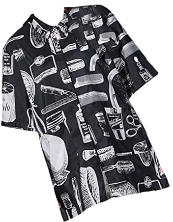 MERRYHAPY Robe De Travail Pour Coiffeur Blouse Unisexe Pour Salon Vêtement Professionnel De Coiffure Pour Coupe Et