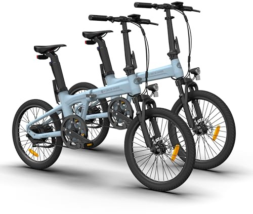 A Dece Oasis ADO E-Bike 2 × Air 20S E-Fahrrad Faltbar, klapprad Riemenantrieb,City Bike, 1 Gang, Hintermotor, ebike Damen/Herren,StVZO,ADO Smart APP,2,4-Zoll-IPS-Display