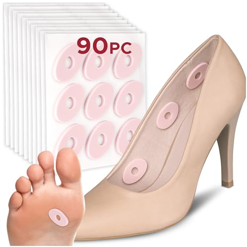 HALUTO Coussinets pour pieds - Kit de pansements anti-cors - Mousse anti-bulles - Pansements pour pieds - Pansements de protection contre la pression - Protection pour cors - Anneaux de protection