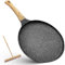 Padella per Pancake 28cm Antiaderente con Rivestimento in Granito Svizzero, Manico in Bachelite, Compatibile con Induzione, Senza PFOA, Ideale per Crepe e Pancake