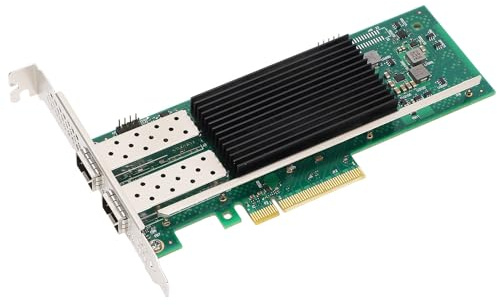 Carte Réseau Pci E 4.0 Fibre Optique Double Port Adaptateur Double Port pour 2 Ports E810 Xxvam2 25Gbe Xxvda2 Rdma, Cartes Réseau