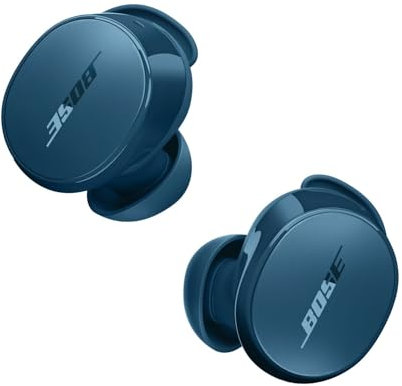 Bose QuietComfort Earbuds True Wireless, Auriculares con Bluetooth con cancelación de ruido activa y micrófono, Tecnología Deep Bass y clasificación IPX4, Hasta 8,5 horas de autonomía, Azul crepúsculo