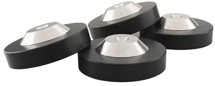 Zkydhbd Superior Sound Lautsprecher PAD 4PCS Edelstahl Isolation Füße Pad Für Schall Präzisionsschallverbesserungen Spikes