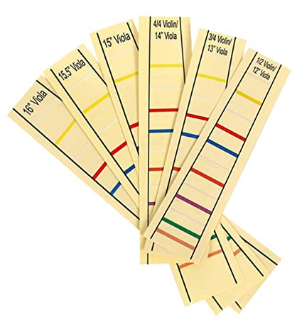 Cello Fingeraufkleber für 1/8-cello, Gelbe Papier Etiketten | Leicht Entfernbar, für Anfänger, zur Fingerpositionsmarkierung Am Griffbrett