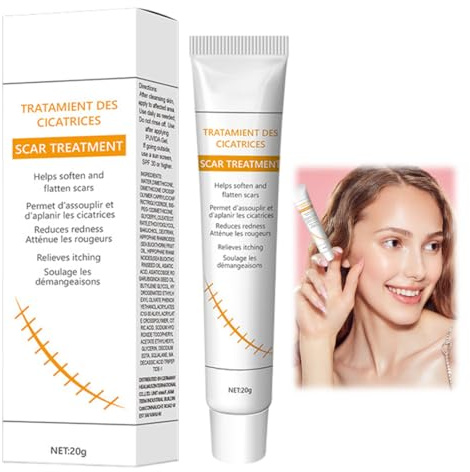 1 Pezzi Crema per cicatrici,Gel per cicatrici, Crema riparatrice, Migliorare l'aspetto della pelle, uso quotidiano, Attenuare le imperfezioni cutanee