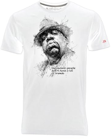 Blasfemus T-Shirt Uomo Musica Rap, B.I.G. - Cantanti Famosi Anni 80 e 90