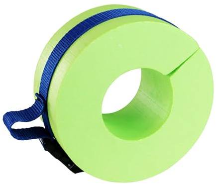 RCGOFOLLOW Simarmband Flytande Tub Barn Barn Vuxna Vattensport Säkerhetsärmar Simarm Flytande Ringar Ben Vattenflytte Simband Tub Simringar EVA Skumärmar, Grön med spänne