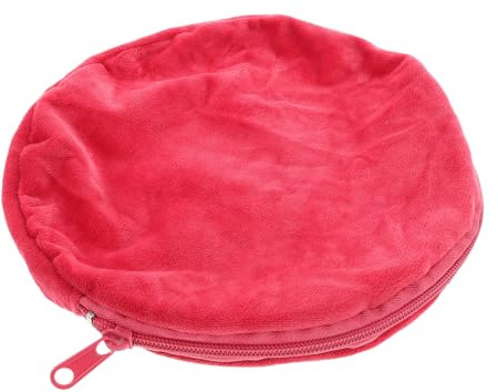 Toyvian Funda de Franela Roja para Bolsa de Agua Caliente de Invierno Tamaño Grande Cubierta Aislante Térmica Reutilizable para Terapia de Calor Protección contra Quemaduras y