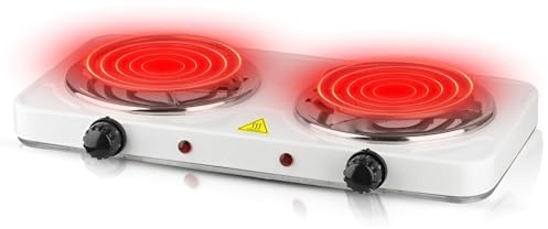 Double Burner Electric Cooktop, Portable Infrared Stove For Cooking & Coffee Making, Small Kitchen Appliance For Home Use