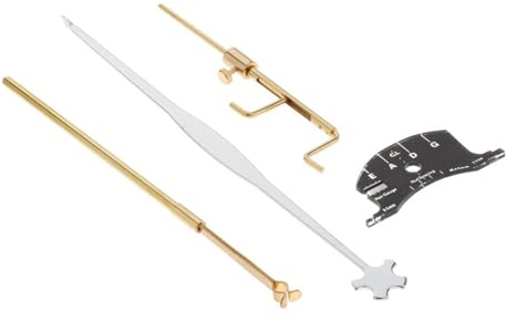 AMSLSIU Strumenti per violino squisiti Parti Accessori Calibro per anima Violoncello Viola Kit di strumenti di riferimento per la riparazione Ponte per violino Lovers Modello per