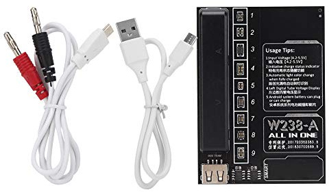 Risegun Placa de activación de batería portátil Cable USB de batería incorporada para teléfono Inteligente de Carga rápida (W238-A)