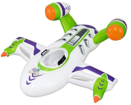 Bestway Cavalcabile Inflatable Spaceship Pool Float Ride-on With Water Pistol, Con Oblo', Pistola D'Acqua E Maniglie 478, Multicolore