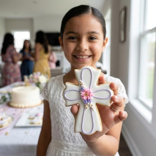Ann Clark Cookie Cutters Cortador de galletas cruz elegante grande por Flour Box Bakery - 11,4 cm