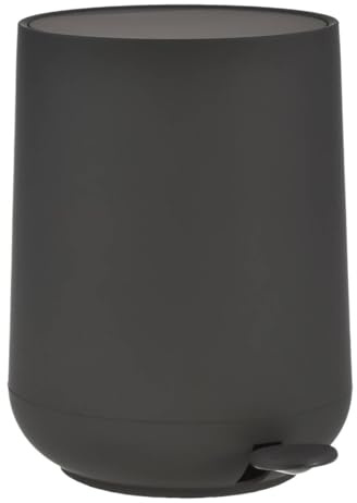 Zone Denmark Nova Pedaleimer Mülleimer Kosmetikeimer Badeimer Treteimer 5 Liter schwarz inkl 1 Rolle Beutel