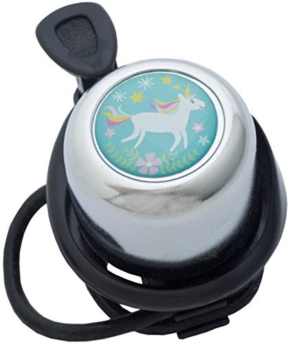 Liix Fahrradklingel Colour Bell Scooter Bell Happy Unicorn Einhorn Motiv für Kinder und Erwachsene für alle gängigen Lenkertypen