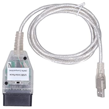 KFZ-Diagnose-K+DCAN-Kabel, Diagnose-Tool-Kabel K+DCAN OBD2 diagnosegerät Kabel USB-Kabelschnittstelle mit Schalter Ersatz für Serie 1 E81 E82 E83 E87 E88 2004-2011